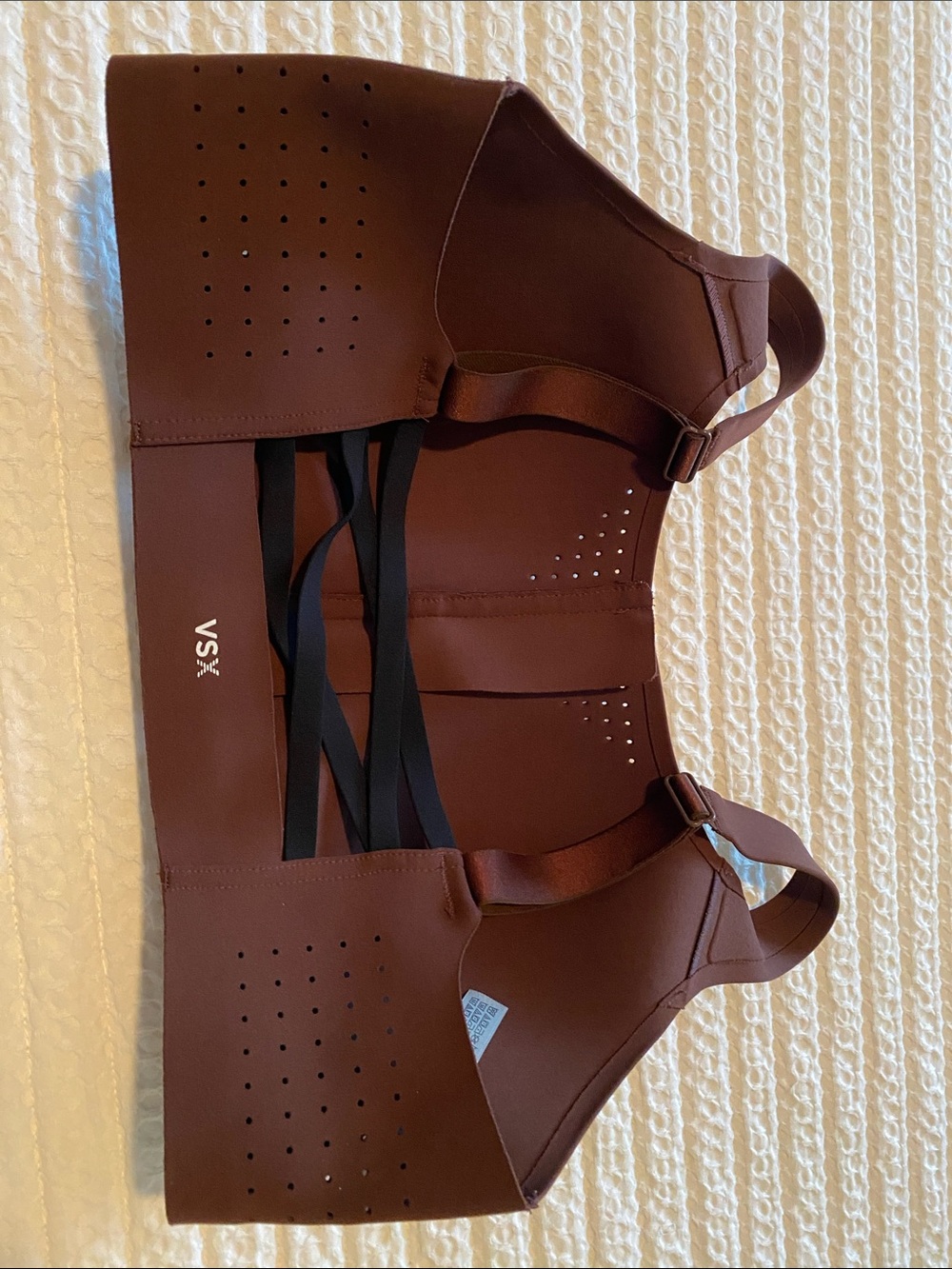 Victoria's Secret Chocolate Brown Front-Zip Sports Bra
